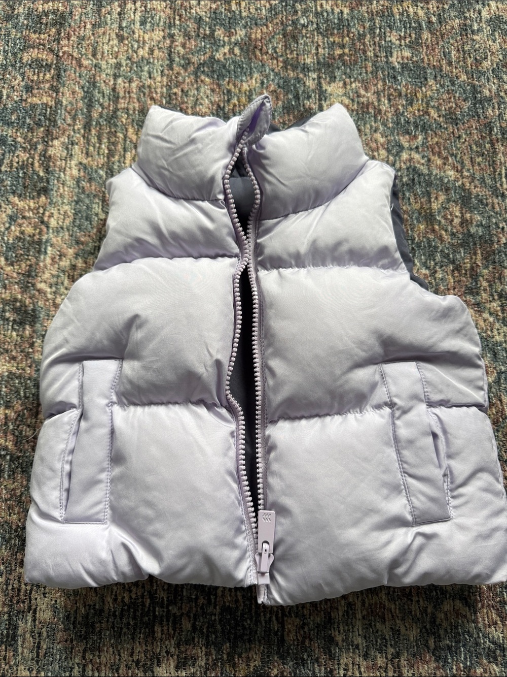 Reversible All In Motion Lavender & Blue Kids Puffer Vest